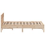 Casa si Gradina - Mobilier - Paturi si accesorii - Paturi - Cadru de pat cu tablie, 120x190 cm, lemn masiv pin - Infinity.ro