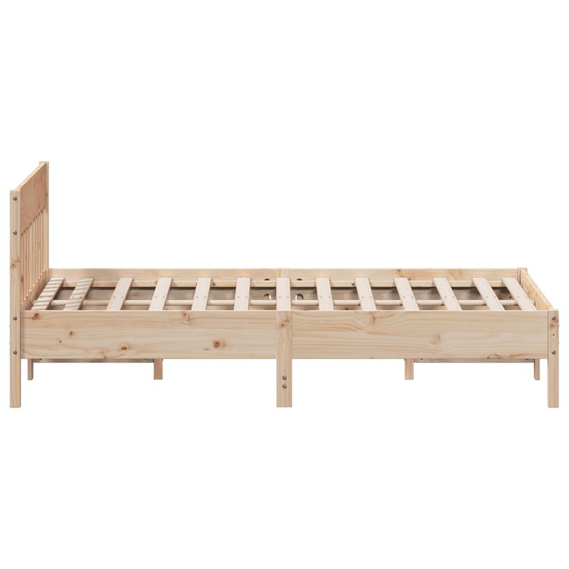 Casa si Gradina - Mobilier - Paturi si accesorii - Paturi - Cadru de pat cu tablie, 120x190 cm, lemn masiv pin - Infinity.ro