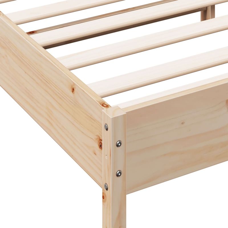 Casa si Gradina - Mobilier - Paturi si accesorii - Paturi - Cadru de pat cu tablie, 120x190 cm, lemn masiv pin - Infinity.ro