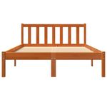 Casa si Gradina - Mobilier - Paturi si accesorii - Paturi - Cadru de pat, maro ceruit, 135x190 cm, lemn masiv de pin - Infinity.ro