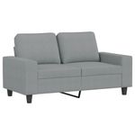 Casa si Gradina - Mobilier - Canapele si coltare - Canapele - Canapea cu 2 locuri, gri deschis, 120 cm, material textil - Infinity.ro