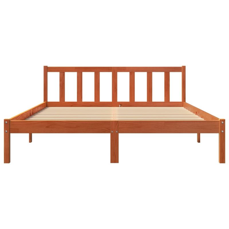 Casa si Gradina - Mobilier - Paturi si accesorii - Paturi - Cadru de pat, maro ceruit, 150x200 cm, lemn masiv de pin - Infinity.ro