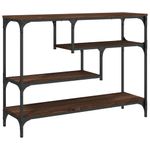 Casa si Gradina - Mobilier - Comode si corpuri - Console - Masuta consola, stejar maro, 100x30x75 cm, lemn prelucrat - Infinity.ro