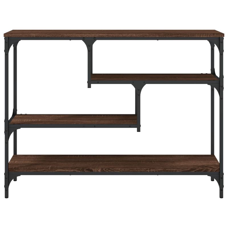 Casa si Gradina - Mobilier - Comode si corpuri - Console - Masuta consola, stejar maro, 100x30x75 cm, lemn prelucrat - Infinity.ro