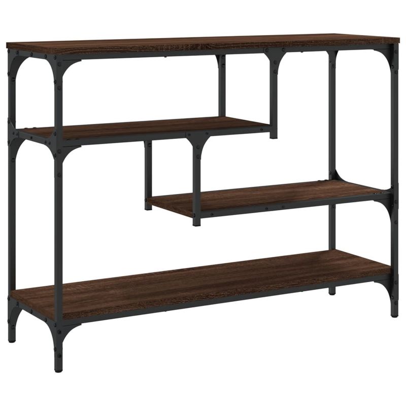 Casa si Gradina - Mobilier - Comode si corpuri - Console - Masuta consola, stejar maro, 100x30x75 cm, lemn prelucrat - Infinity.ro