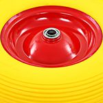 Casa si Gradina - Mobilier - Feronerie si accesorii mobila - Roata de roaba cu osie, 4.00-8, PU solid, 390 mm - Infinity.ro