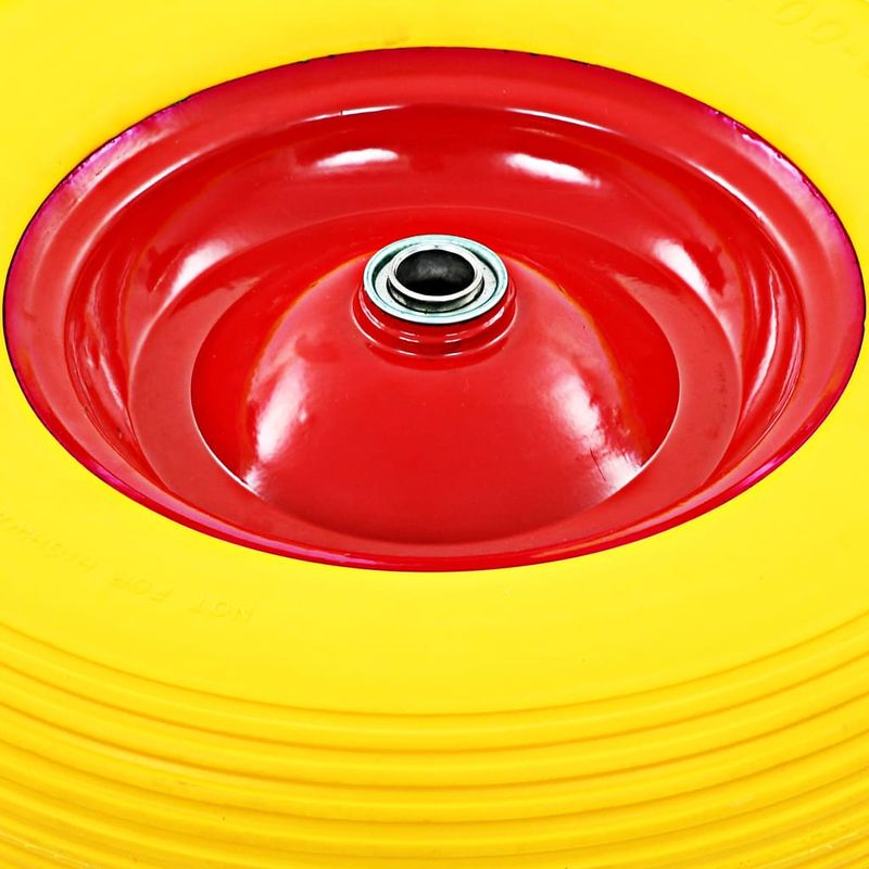 Casa si Gradina - Mobilier - Feronerie si accesorii mobila - Roata de roaba cu osie, 4.00-8, PU solid, 390 mm - Infinity.ro