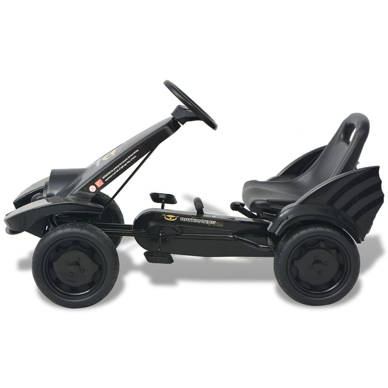 Jucarii, Copii si Bebe - Jucarii si jocuri - Jucarii de exterior - Masinute si vehicule pentru copii - Masinuta kart cu sezut reglabil neagra - Infinity.ro