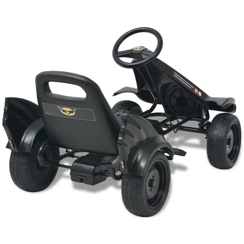 Jucarii, Copii si Bebe - Jucarii si jocuri - Jucarii de exterior - Masinute si vehicule pentru copii - Masinuta kart cu sezut reglabil neagra - Infinity.ro