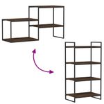 Casa si Gradina - Mobilier - Biblioteci si rafturi - Rafturi - Rafturi de perete, 4 buc., stejar maro, 60x40x1,5 cm, lemn - Infinity.ro