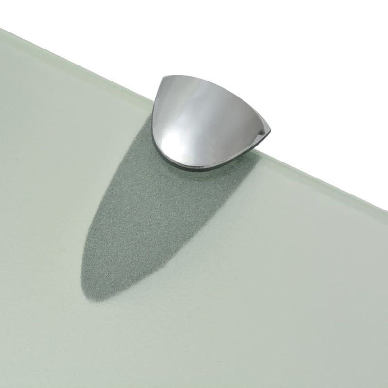 Casa si Gradina - Mobilier - Biblioteci si rafturi - Rafturi - Raft suspendat din sticla, 80 x 20 cm, 8 mm, alb - Infinity.ro