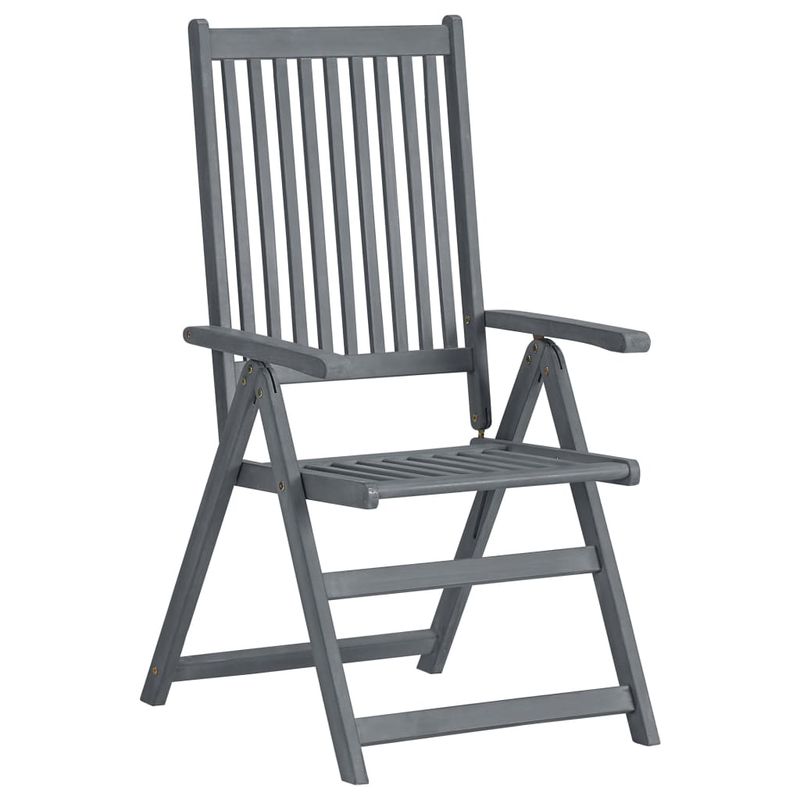 Casa si Gradina - Gradina si terasa - Mobilier exterior - Seturi mobila gradina - Set mobilier de exterior, 7 piese, gri, lemn masiv de acacia - Infinity.ro