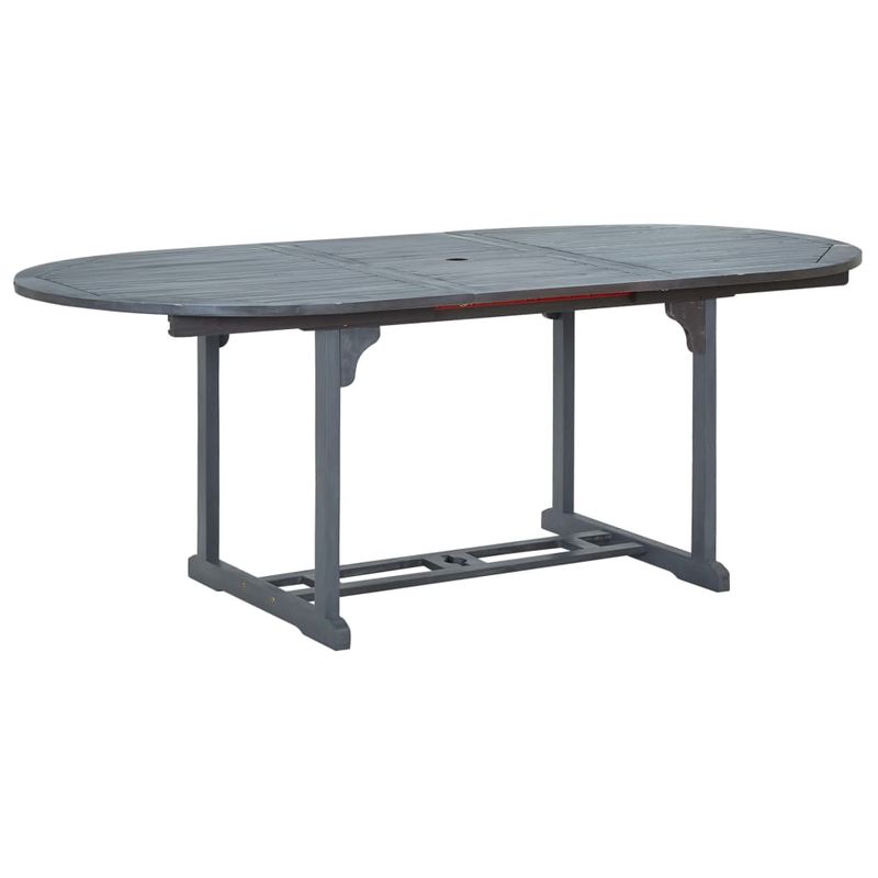 Casa si Gradina - Gradina si terasa - Mobilier exterior - Seturi mobila gradina - Set mobilier de exterior, 7 piese, gri, lemn masiv de acacia - Infinity.ro