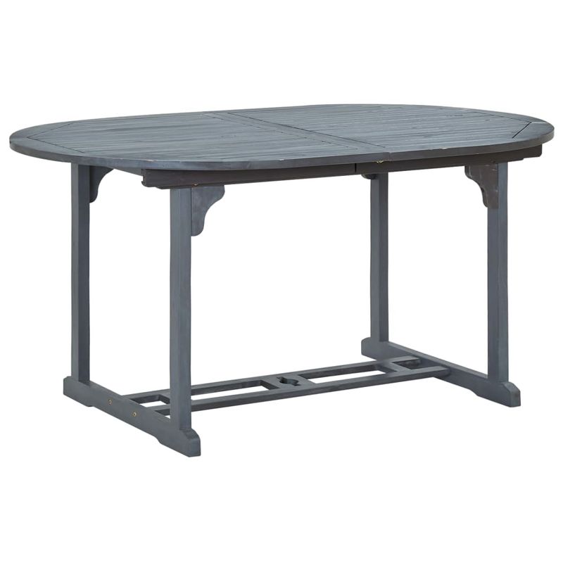 Casa si Gradina - Gradina si terasa - Mobilier exterior - Seturi mobila gradina - Set mobilier de exterior, 7 piese, gri, lemn masiv de acacia - Infinity.ro