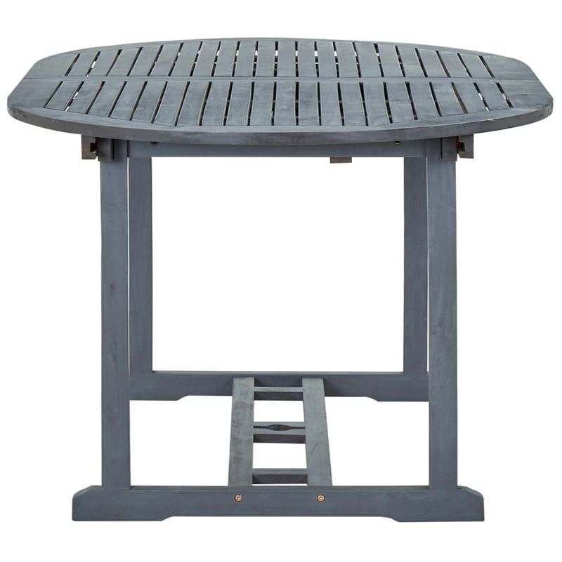 Casa si Gradina - Gradina si terasa - Mobilier exterior - Seturi mobila gradina - Set mobilier de exterior, 7 piese, gri, lemn masiv de acacia - Infinity.ro
