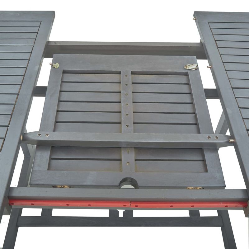 Casa si Gradina - Gradina si terasa - Mobilier exterior - Seturi mobila gradina - Set mobilier de exterior, 7 piese, gri, lemn masiv de acacia - Infinity.ro