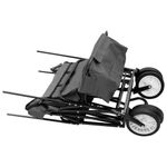 Casa si Gradina - Constructii - Depozitare, transport si protectie - Echipamente pentru transport si ridicat - Carucior manual pliabil cu copertina, gri, otel - Infinity.ro