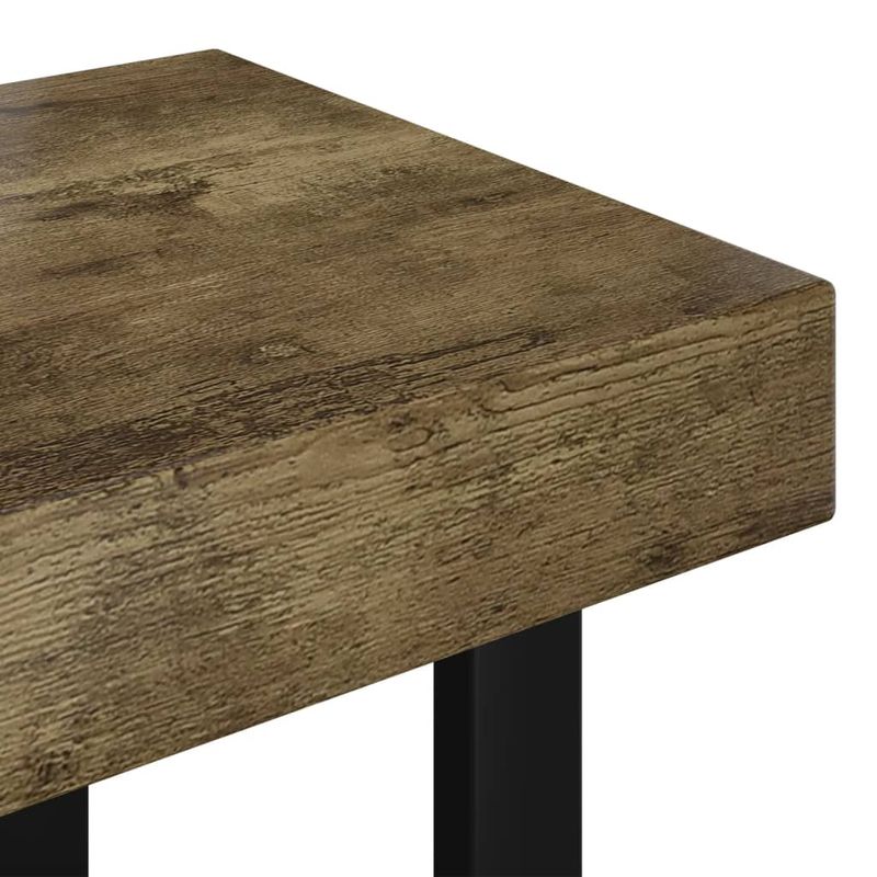 Casa si Gradina - Mobilier - Mese si birouri - Masute de cafea - Masuta de cafea, maro inchis & negru, 90x45x40 cm, MDF si fier - Infinity.ro