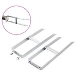 Casa si Gradina - Gradinarit si plante - Unelte gradinarit - Accesorii pentru unelte gradinarit - Tarusi de sol pentru gard din WPC, 2 buc., 40 cm, otel - Infinity.ro