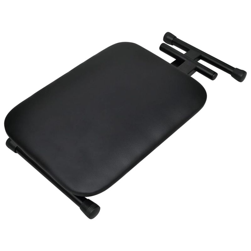 TV, Audio-Video si Foto - Instrumente muzicale - Accesorii instrumente muzicale - Set suport de claviatura dublu si taburet, negru - Infinity.ro