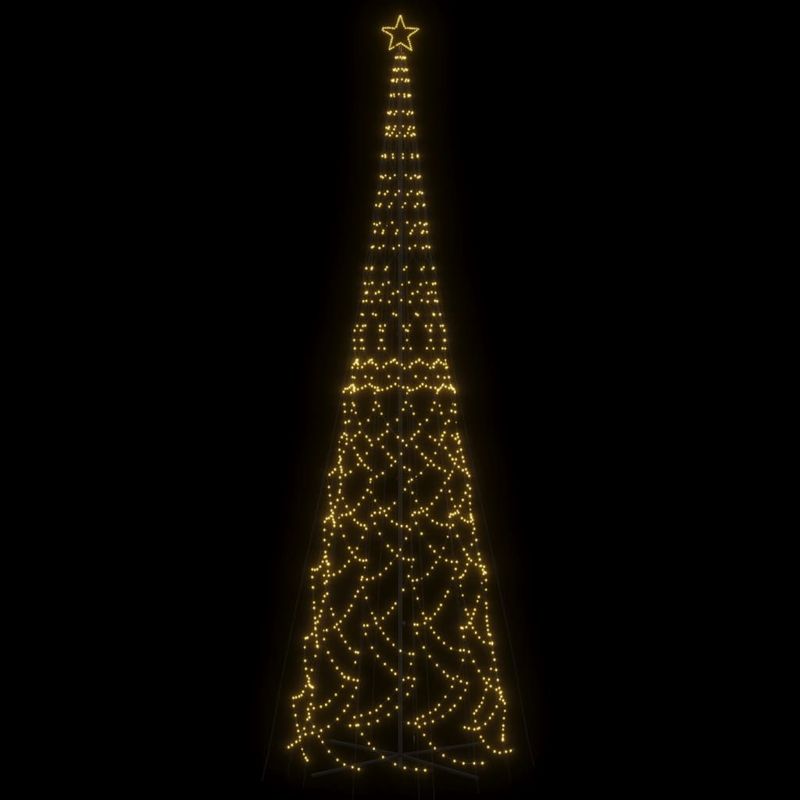 Casa si Gradina - Decoratiuni - Decoratiuni de sezon - Brad de Craciun conic, 3000 LED-uri, alb cald, 230x800 cm - Infinity.ro