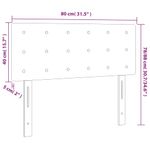 Casa si Gradina - Mobilier - Paturi si accesorii - Accesorii paturi - Tablie de pat, alb, 80x5x78/88 cm, piele ecologica - Infinity.ro