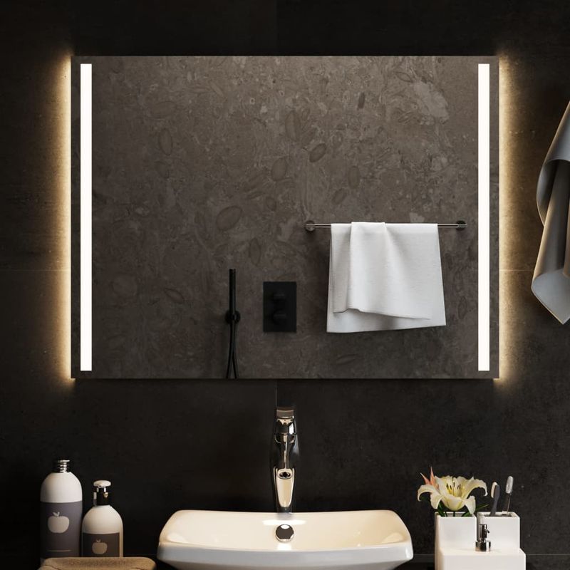 Casa si Gradina - Decoratiuni - Oglinzi - Oglinda de baie cu LED, 80x60 cm - Infinity.ro