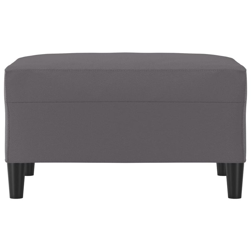 Casa si Gradina - Mobilier - Scaune si fotolii - Tabureti - Taburet, gri, 70x55x41 cm, piele ecologica - Infinity.ro