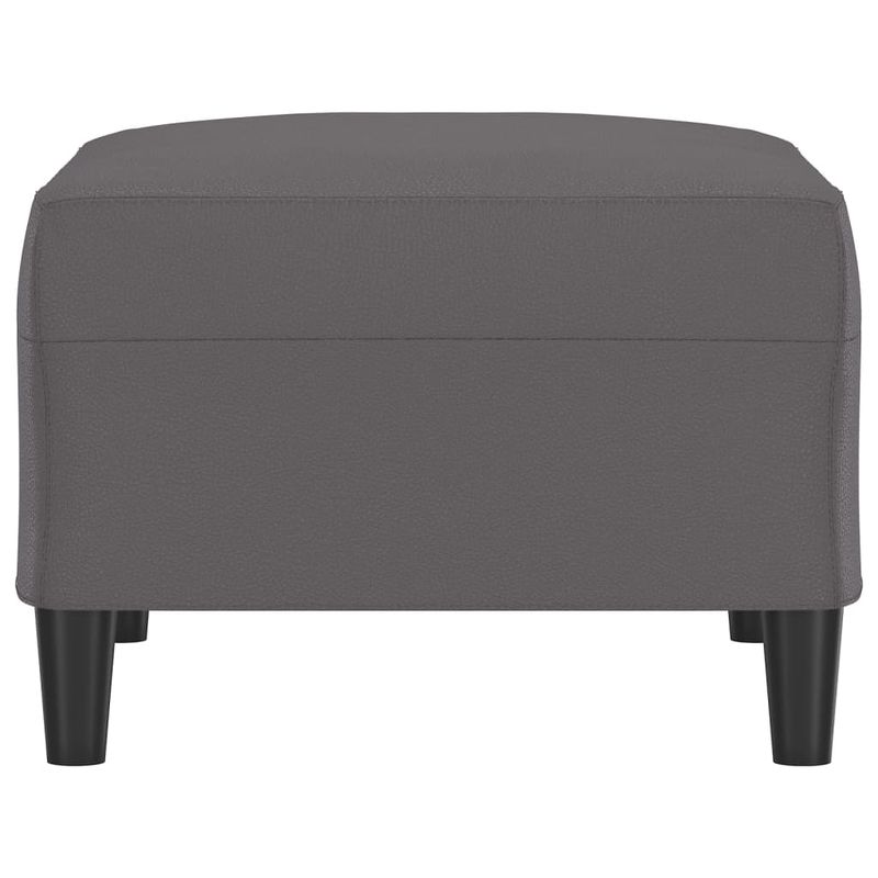 Casa si Gradina - Mobilier - Scaune si fotolii - Tabureti - Taburet, gri, 70x55x41 cm, piele ecologica - Infinity.ro