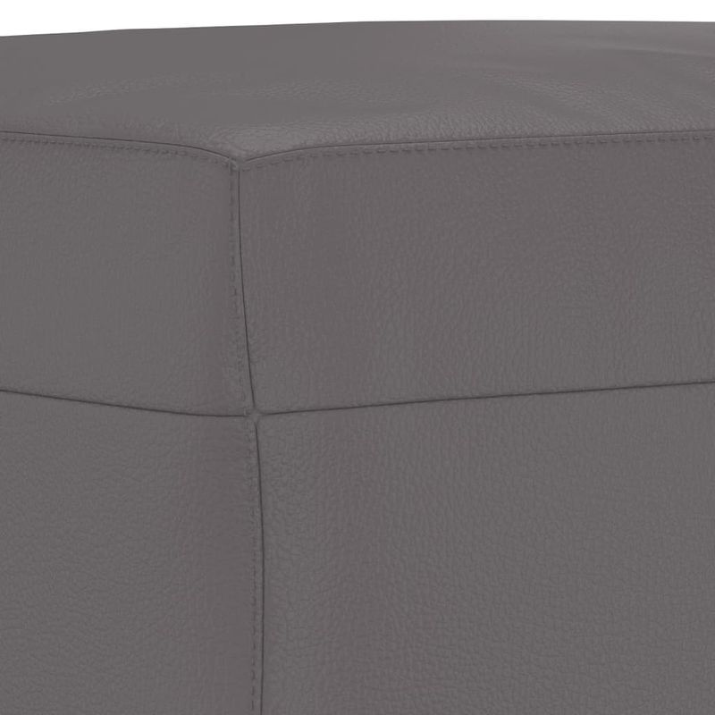 Casa si Gradina - Mobilier - Scaune si fotolii - Tabureti - Taburet, gri, 70x55x41 cm, piele ecologica - Infinity.ro