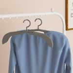 Casa si Gradina - Mobilier - Organizare si depozitare - Umerase si valeti - Umerase pentru haine extensibile, 10 buc., gri - Infinity.ro