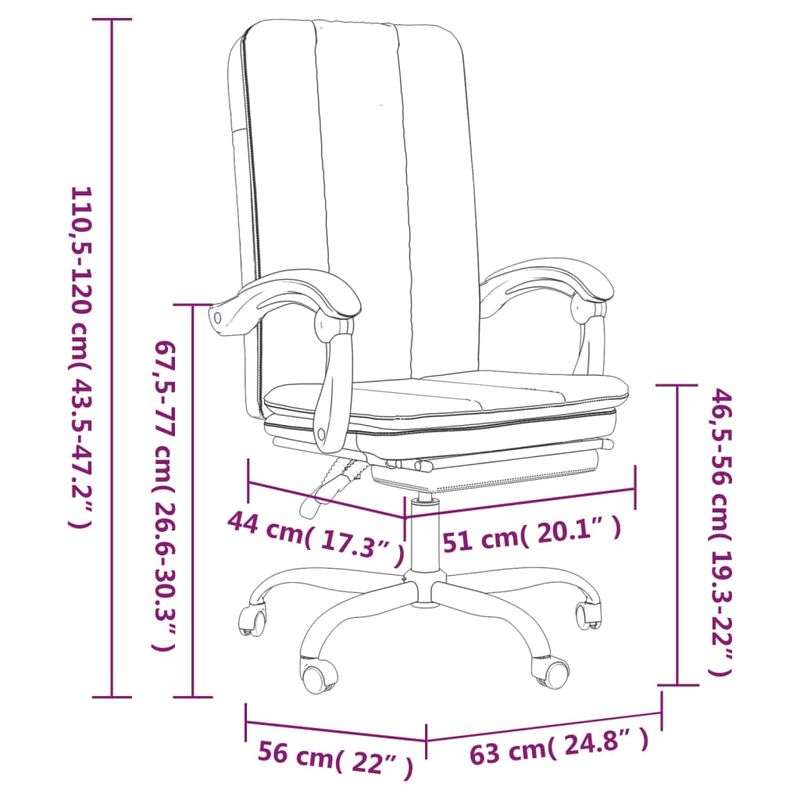 Casa si Gradina - Mobilier - Scaune si fotolii - Scaune - Scaun de birou rabatabil, roz, piele ecologica - Infinity.ro
