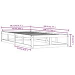 Casa si Gradina - Mobilier - Paturi si accesorii - Paturi - Cadru de pat mic single, 75x190 cm, lemn masiv - Infinity.ro
