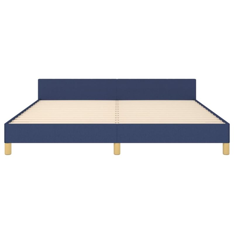 Casa si Gradina - Mobilier - Paturi si accesorii - Paturi - Cadru de pat cu tablie, albastru, 180x200 cm, textil - Infinity.ro