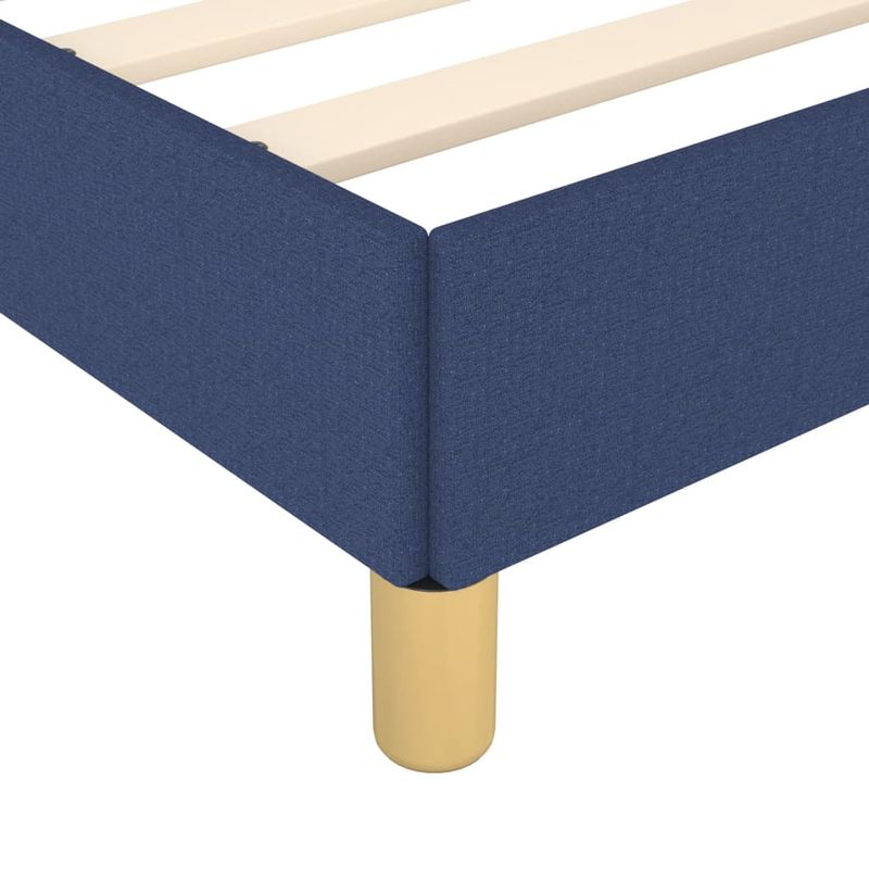Casa si Gradina - Mobilier - Paturi si accesorii - Paturi - Cadru de pat cu tablie, albastru, 180x200 cm, textil - Infinity.ro