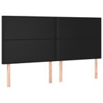 Casa si Gradina - Mobilier - Paturi si accesorii - Paturi - Cadru de pat cu tablie, negru, 180x200 cm, piele ecologica - Infinity.ro