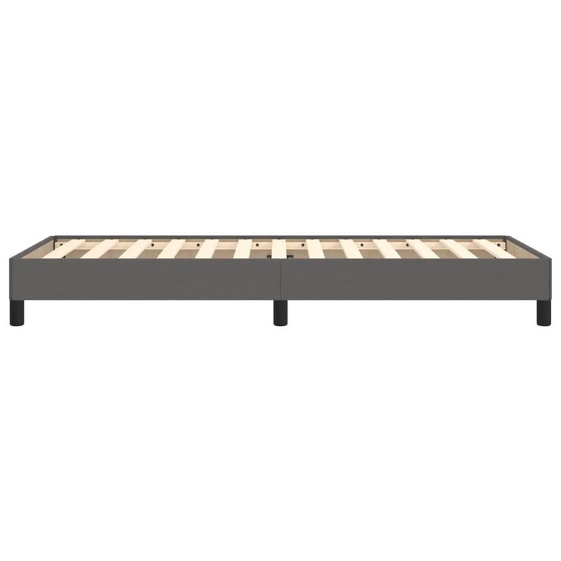 Casa si Gradina - Mobilier - Paturi si accesorii - Paturi - Cadru de pat, gri, 80x200 cm, piele ecologica - Infinity.ro