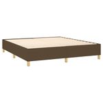 Casa si Gradina - Mobilier - Paturi si accesorii - Paturi - Pat continental cu saltea maro inchis 180x200cm material textil - Infinity.ro