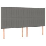 Casa si Gradina - Mobilier - Paturi si accesorii - Paturi - Pat continental cu saltea, gri inchis, 160x200 cm, tesatura - Infinity.ro