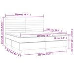 Casa si Gradina - Mobilier - Paturi si accesorii - Paturi - Pat box spring cu saltea, negru, 200x200 cm, catifea - Infinity.ro