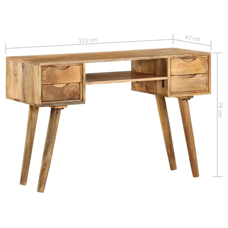 Casa si Gradina - Mobilier - Mese si birouri - Birouri - Birou din lemn masiv de mango, 115x47x76 cm - Infinity.ro
