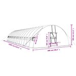 Casa si Gradina - Gradinarit si plante - Sere si solarii - Sera cu cadru din otel, verde, 96 m², 16x6x2,85 m - Infinity.ro