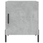 Casa si Gradina - Mobilier - Comode si corpuri - Noptiere - Noptiera, gri beton, 40x40x50 cm, lemn compozit - Infinity.ro