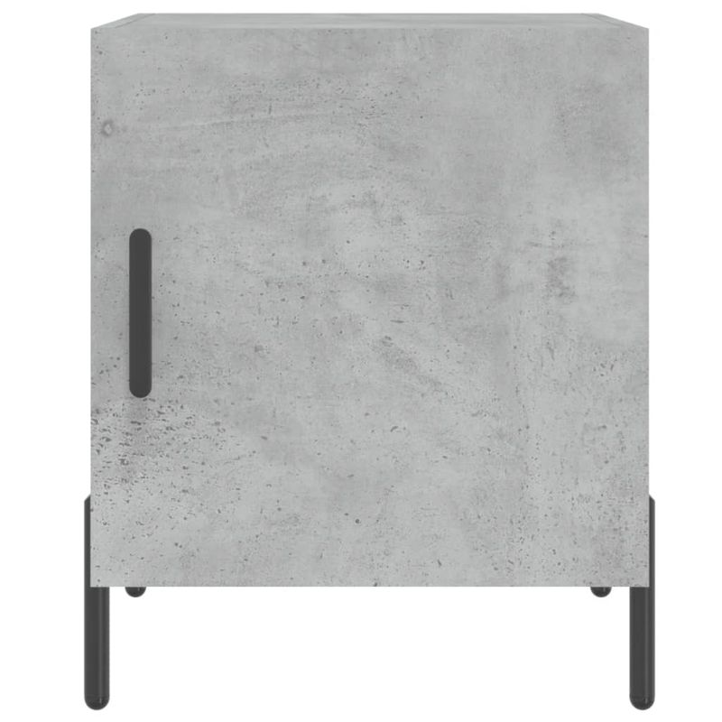 Casa si Gradina - Mobilier - Comode si corpuri - Noptiere - Noptiera, gri beton, 40x40x50 cm, lemn compozit - Infinity.ro