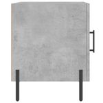 Casa si Gradina - Mobilier - Comode si corpuri - Noptiere - Noptiera, gri beton, 40x40x50 cm, lemn compozit - Infinity.ro