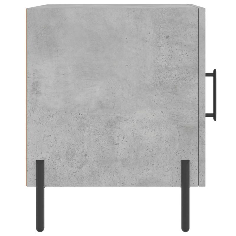 Casa si Gradina - Mobilier - Comode si corpuri - Noptiere - Noptiera, gri beton, 40x40x50 cm, lemn compozit - Infinity.ro