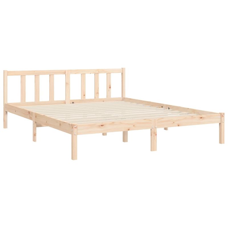 Casa si Gradina - Mobilier - Paturi si accesorii - Paturi - Cadru de pat cu tablie, king size, lemn masiv - Infinity.ro