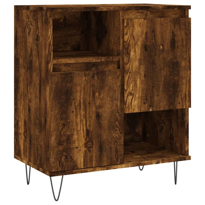 Casa si Gradina - Mobilier - Comode si corpuri - Comode - Servanta, 3 buc., stejar fumuriu, lemn prelucrat - Infinity.ro
