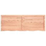 Casa si Gradina - Mobilier - Mobilier baie - Blaturi baie - Blat de baie, maro deschis, 140x50x(2-6) cm, lemn masiv tratat - Infinity.ro