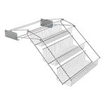 Casa si Gradina - Mobilier - Biblioteci si rafturi - Rafturi - Metaltex Raft pentru condimente cu 3 niveluri „Up&Down” pe sine - Infinity.ro